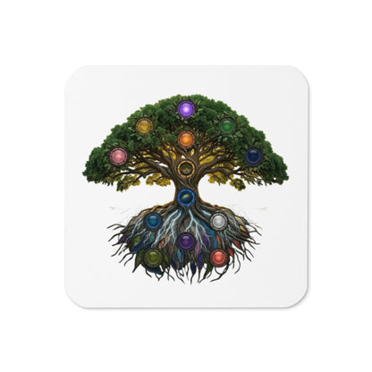 Ecosystem Tree — Cyber Sage Coaster — front view