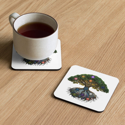 Ecosystem Tree — Cyber Sage Coaster — front view