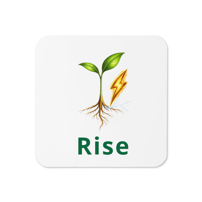 Rise (word) — Cyber Sage Coaster — front view