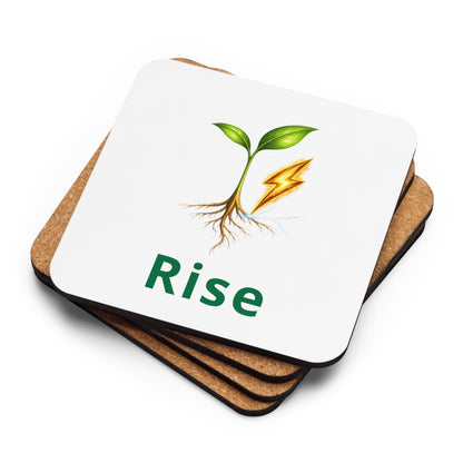 Rise (word) — Cyber Sage Coaster — front view