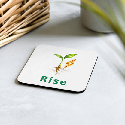 Rise (word) — Cyber Sage Coaster — front view