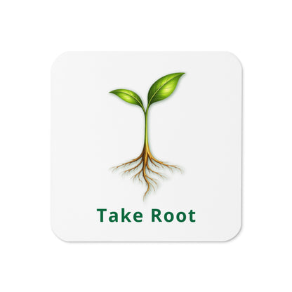 Take Root (words) — Cyber Sage Coaster — front view