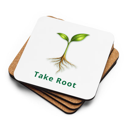 Take Root (words) — Cyber Sage Coaster — front view