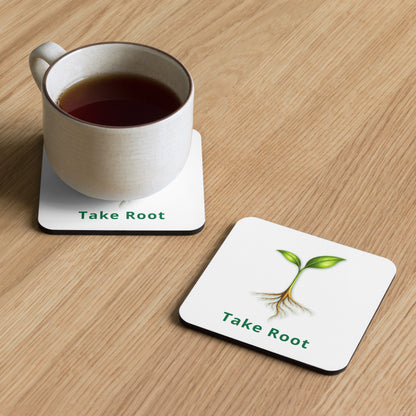 Take Root (words) — Cyber Sage Coaster — front view