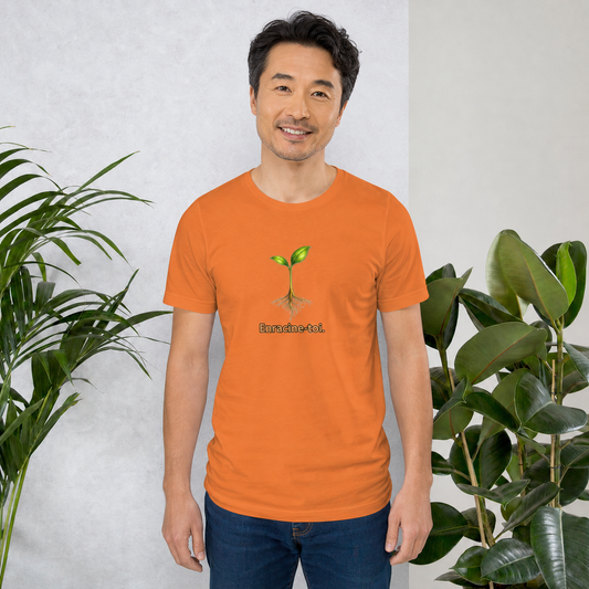 Enracine-toi 🌱 — t-shirt Cyber Sage de la Série Graine porté en Burnt Orange