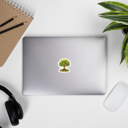 Grow Grove growth sticker, 4 by 4 inches, lifestyle view