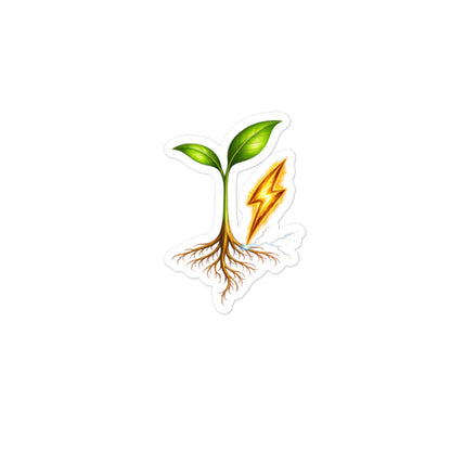 Rise Grove growth sticker with energized sprout symbol