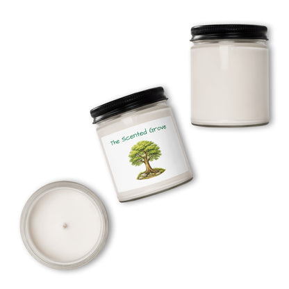 Grow — Scented Soy Candle — scented soy candle_ 9oz cinnamon vanilla front view