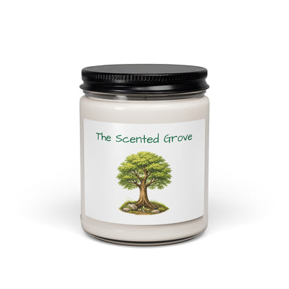 Grow — Scented Soy Candle — scented soy candle_ 9oz cinnamon vanilla front view