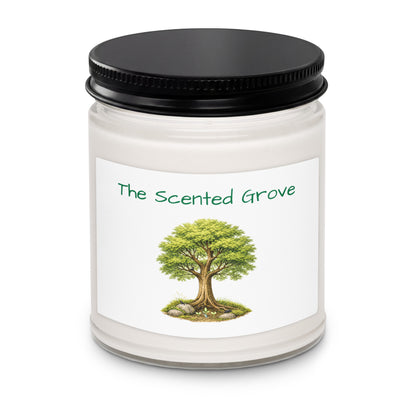 Grow — Scented Soy Candle — scented soy candle_ 9oz cinnamon vanilla front view