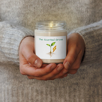 Rise — Scented Soy Candle — scented soy candle_ 9oz clean cotton front view