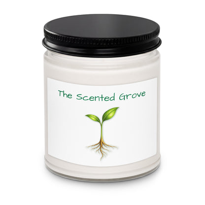 Take Root — Scented Soy Candle — scented soy candle_ 9oz white sage and lavender front view