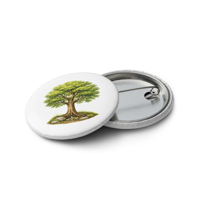 Grow — Cyber Sage Pins — set of pin buttons white 1.25 front view