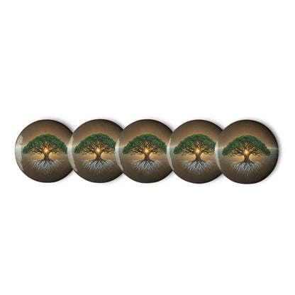 Cyber Sage — Cyber Sage Pins — set of pin buttons white 1.25 front view