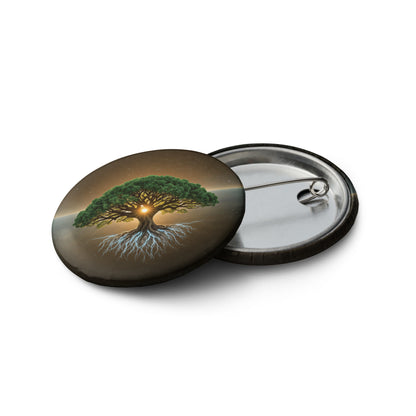 Cyber Sage — Cyber Sage Pins — set of pin buttons white 1.25 front view