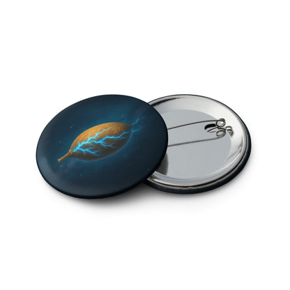 Cyber Seed — Cyber Seed Pins — set of pin buttons white 2.25 front view