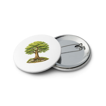 Grow — Cyber Sage Pins — set of pin buttons white 2.25 front view