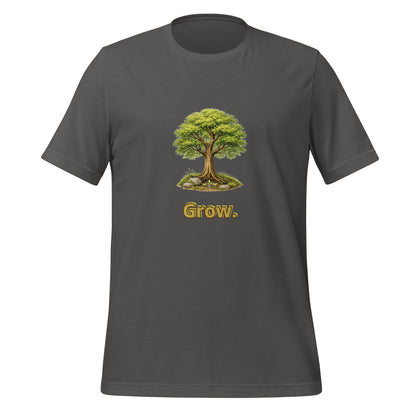 Grow — Cyber Sage Tee (Seed Series) — asphalt front view