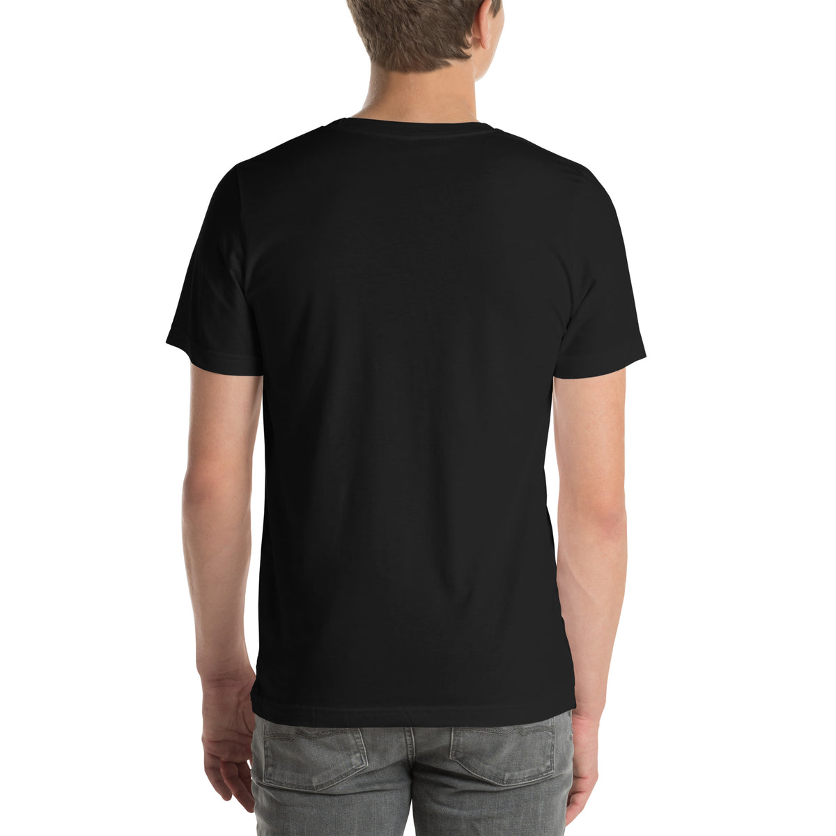 Grandis — t-shirt Cyber Sage en noir, vue de dos