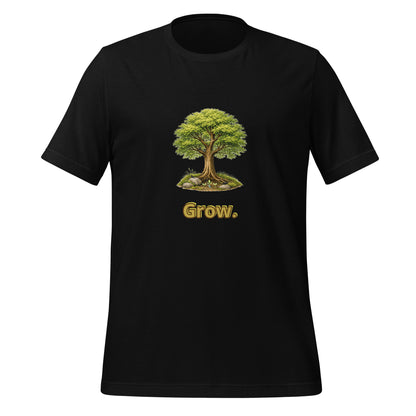 Grow — Cyber Sage Tee (Seed Series) — black front view