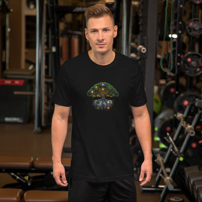 The Grove — Cyber Sage Tee (Ecosystem Series) V1 — black front view