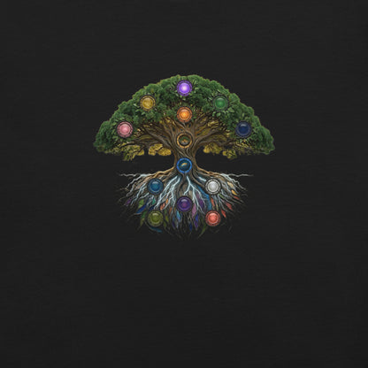 The Grove — Cyber Sage Tee (Ecosystem Series) V1 — black front view
