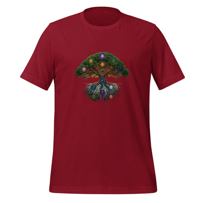 The Grove — Cyber Sage Tee (Ecosystem Series) V1 — cardinal front view