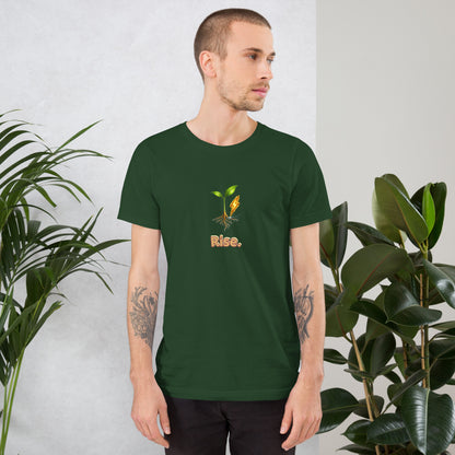 Rise — Cyber Sage Tee (Seed Series) — forest front view