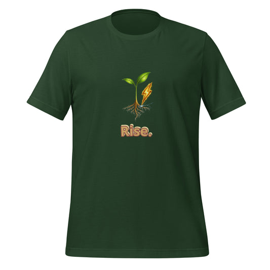 Rise — Cyber Sage Tee (Seed Series) — forest front view