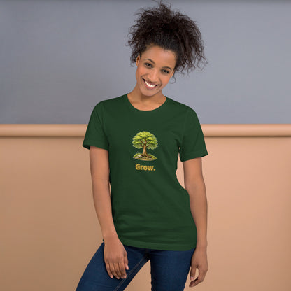 Grow — Cyber Sage Tee (Seed Series) — forest front view