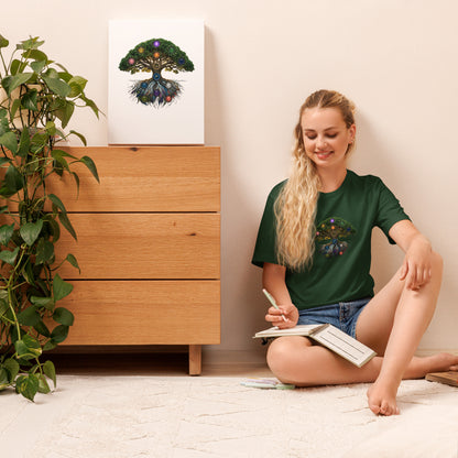 The Grove — Cyber Sage Tee (Ecosystem Series) V1 — forest front view