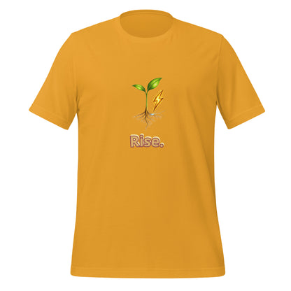 Rise — Cyber Sage Tee (Seed Series) — mustard front view