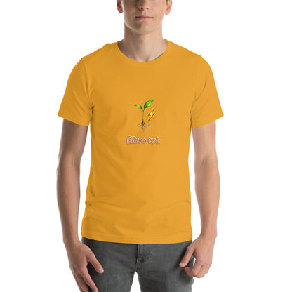 Élève-toi — t-shirt Cyber Sage en Mustard, vue de face