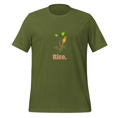 Rise — Cyber Sage Tee (Seed Series) — olive front view