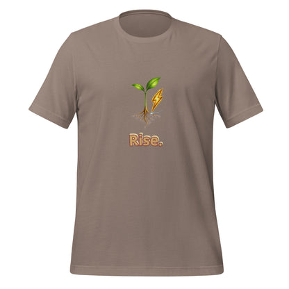 Rise — Cyber Sage Tee (Seed Series) — pebble front view