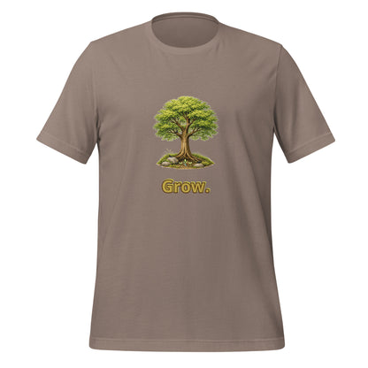 Grow — Cyber Sage Tee (Seed Series) — pebble front view