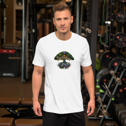 The Grove — Cyber Sage Tee (Ecosystem Series) V1 — white front view