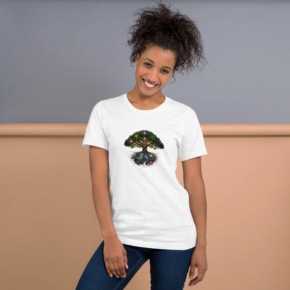 The Grove — Cyber Sage Tee (Ecosystem Series) V1 — white front view