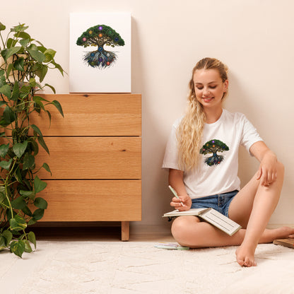 The Grove — Cyber Sage Tee (Ecosystem Series) V1 — white front view