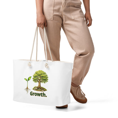 Growth — Weekender Bag — weekender bag white 24x13 front view