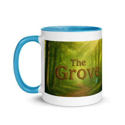 The Mug of the Grove — Color-Inside Mug — blue 11 oz left-side view