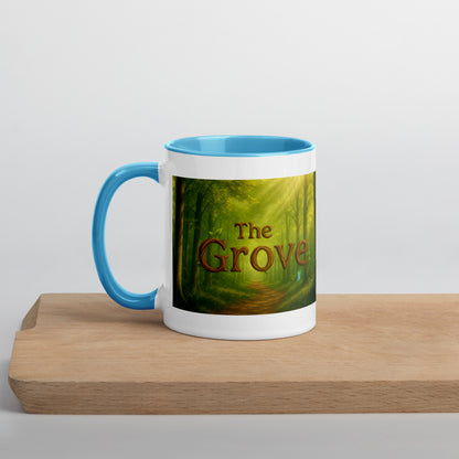 The Mug of the Grove — Color-Inside Mug — blue 11 oz left-side view