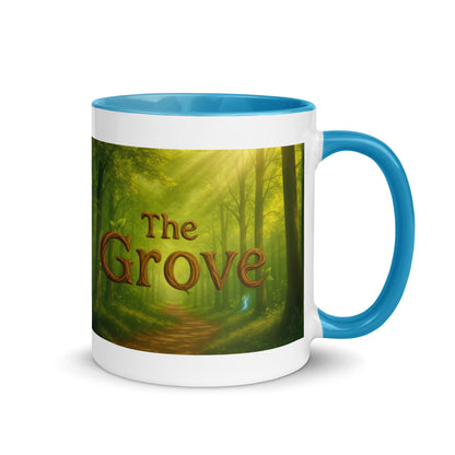 The Mug of the Grove — Color-Inside Mug — blue 11 oz right-side view