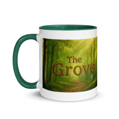 The Mug of the Grove — Color-Inside Mug — dark green 11 oz left-side view