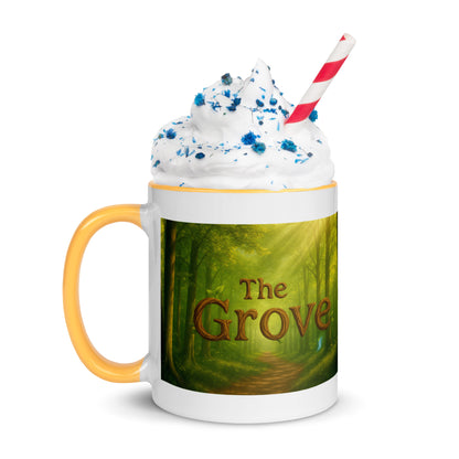 The Mug of the Grove — Color-Inside Mug — golden yellow 11 oz left-side view
