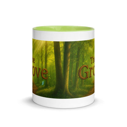 The Mug of the Grove — Color-Inside Mug — green 11 oz front view