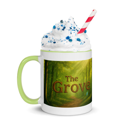 The Mug of the Grove — Color-Inside Mug — green 11 oz left-side view
