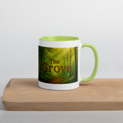 The Mug of the Grove — Color-Inside Mug — green 11 oz right-side view