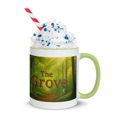 The Mug of the Grove — Color-Inside Mug — green 11 oz right-side view