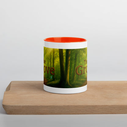 The Mug of the Grove — Color-Inside Mug — orange 11 oz front view